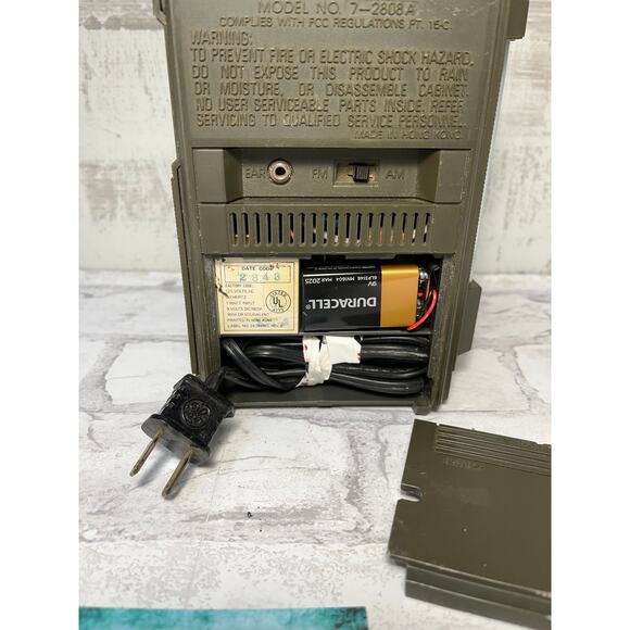 Vintage General Electric Two Way Power Radio Model #7-2808A - Picture 10 of 11